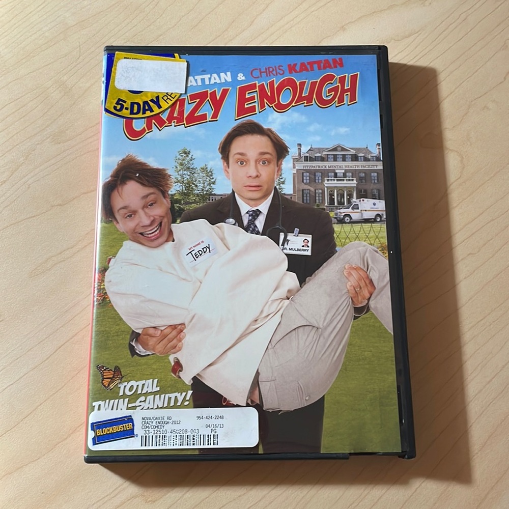Crazy Enough (2012) Used DVD from Blockbuster